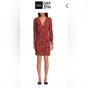 The Kooples Red Floral Mini Dress